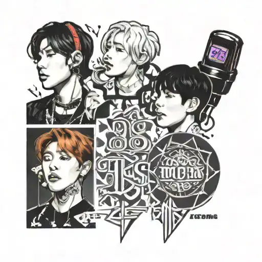 Bts Mics And Their Korean Name Written