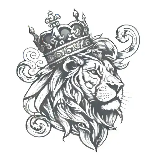 Lion With A Crown