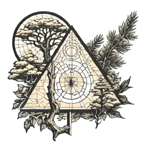 Golden Ratio And Cedar Tree