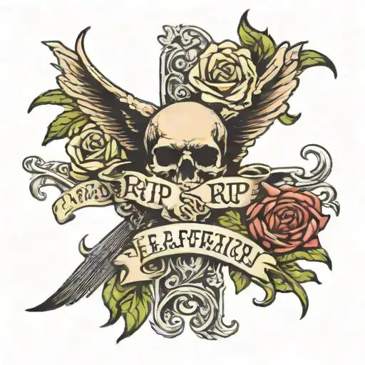 Rip Quote Tattoo In Latin Small One