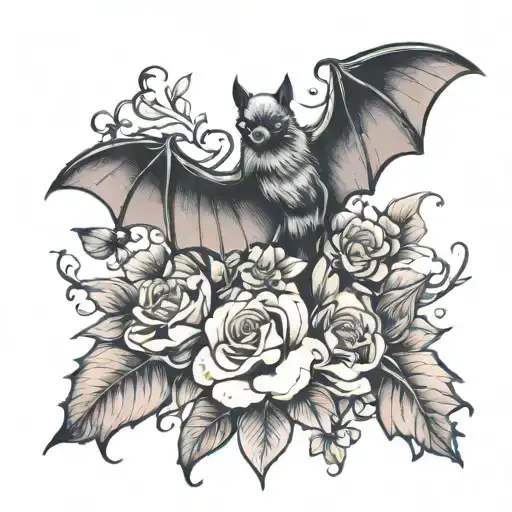 Bats And Floral
