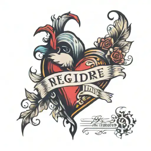 Heart Line And Rgdc Text