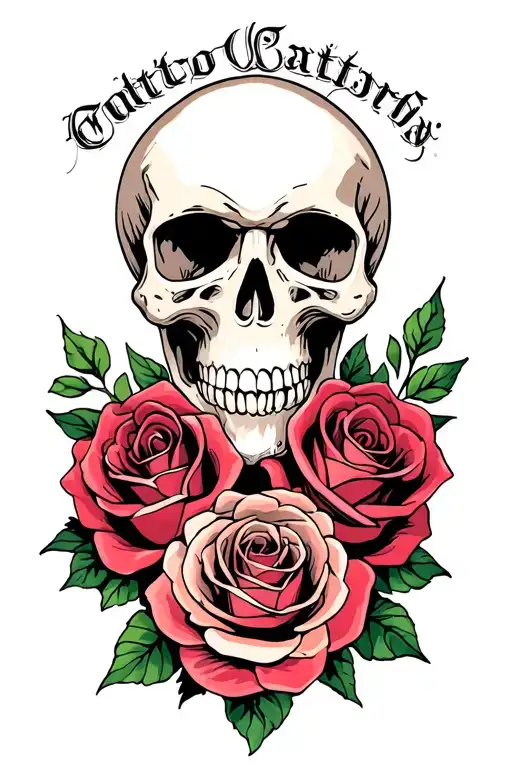 Skull And Roses