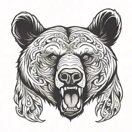 Bear Mouth Open