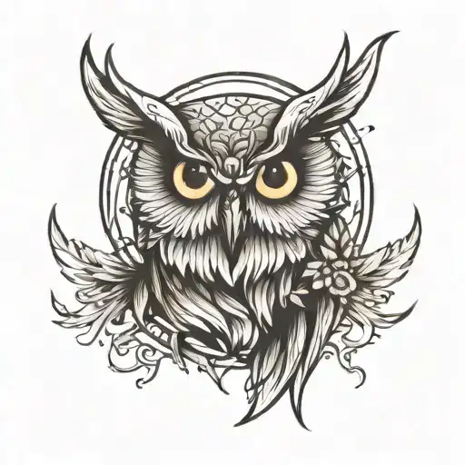Owl With Nothing