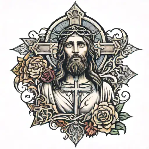 Jesus And Crosses Mixed