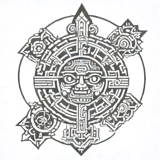 Aztec Mayan Inca Zen Geometric