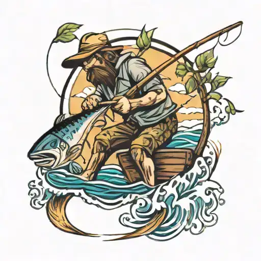 Stick Man Fishing For The World