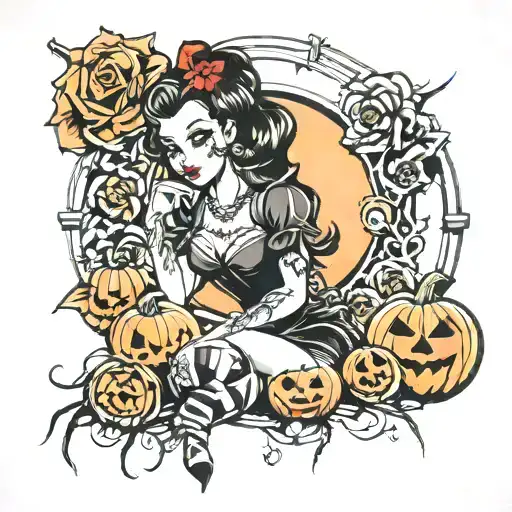 Halloween Pinup Girl