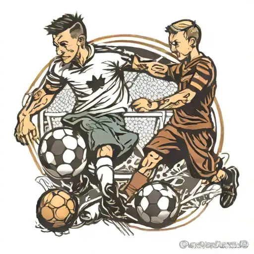 Dad Son Soccer