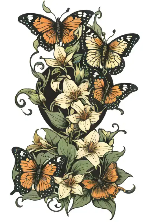 Lily Butterfly Gemini