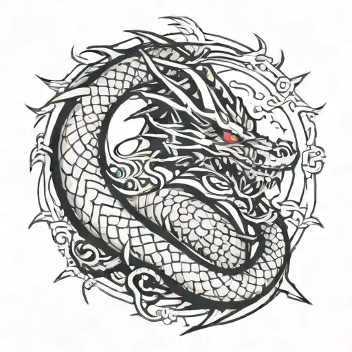 Dragon With Sword