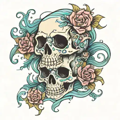 Underwater Girly Skull