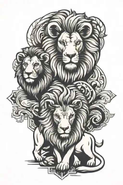 A Ram And A Lion Meet