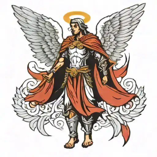 Warrior Angel With Wings