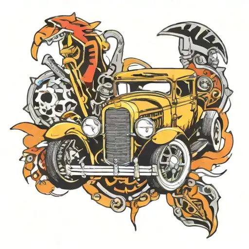 Car Michanic With Tool's