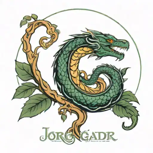 Jormungandr Tree Norse