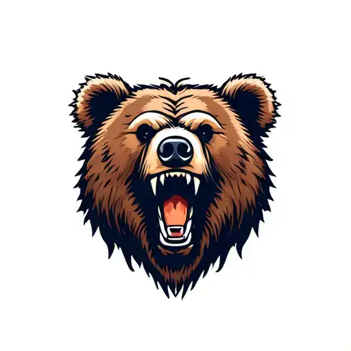 Bear Head Roaring
