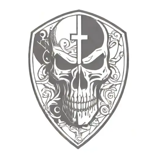 Shield And Ankh Symbol