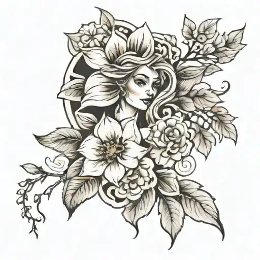 Women Nature Half Arm Sleeve