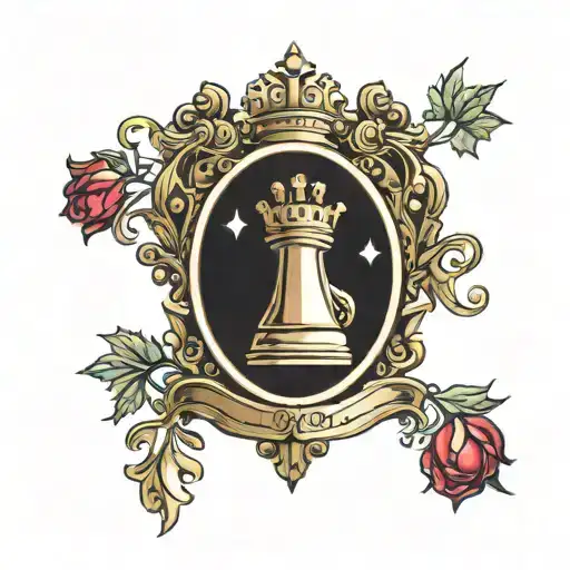 Queen Chess Piece With Crown Hanging