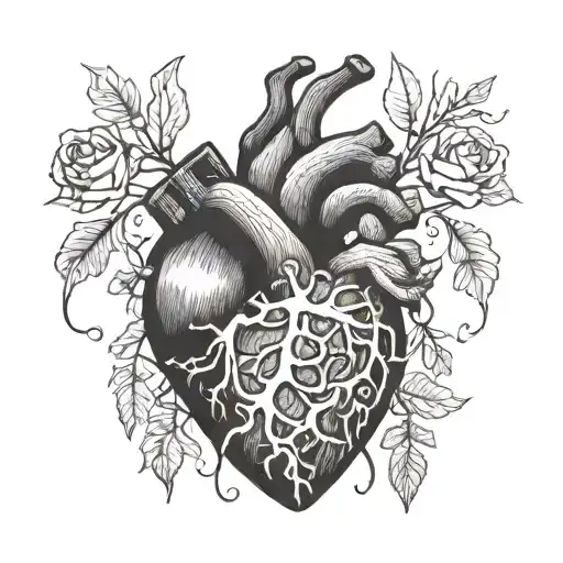 Witchy Hands Knitting Anatomical Heart