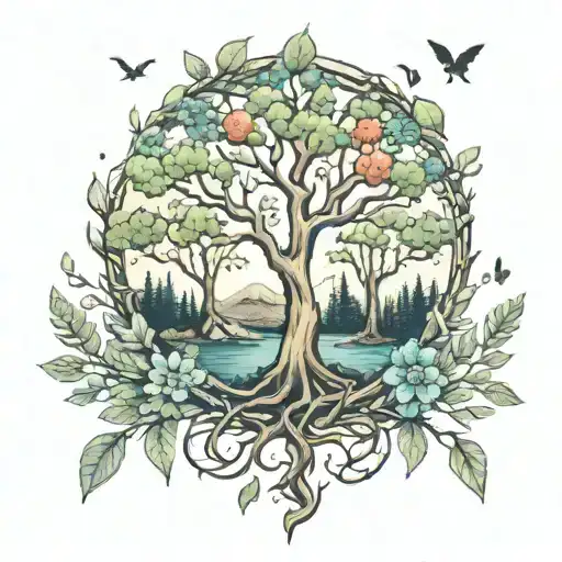 Trees And Nature Elements