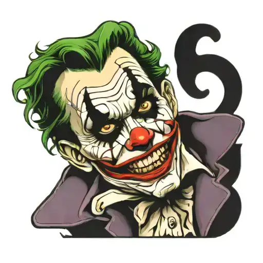 Joker Face Eyes And Mouth