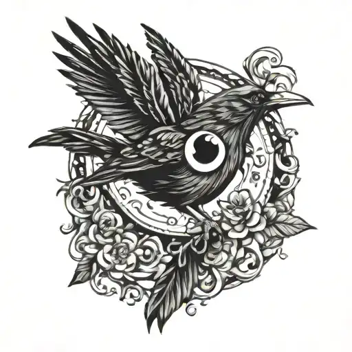 Raven Taurus Semicolon Evil Eye