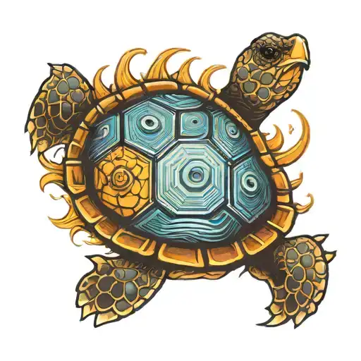 Sun And Sea In A Box Turtle