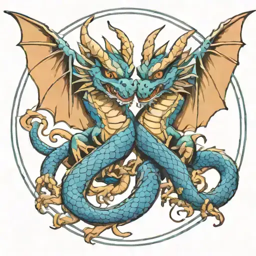 Two-headed Dragon Siamese Brother