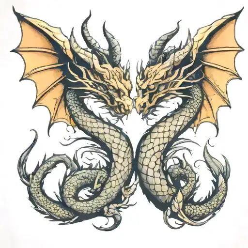 Two-headed Dragon Siamese Brother