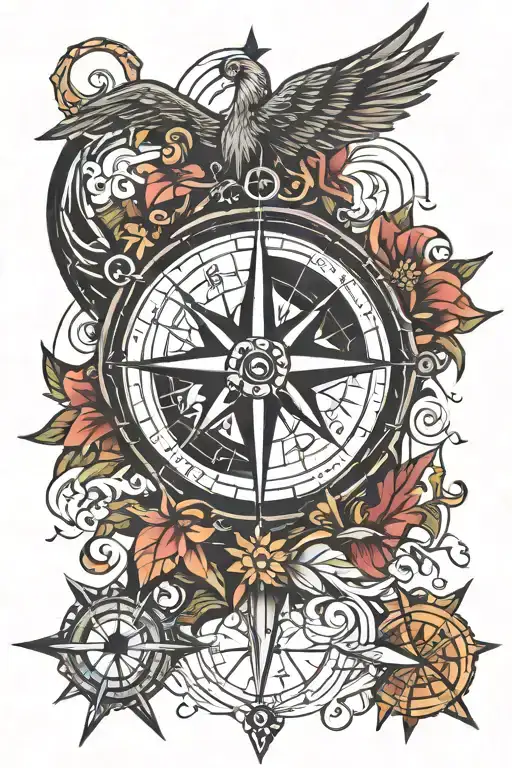 Guiding Star And Compass