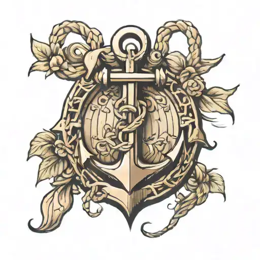 Anchor With Initials Cb