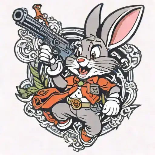 Bugs Bunny With Gun