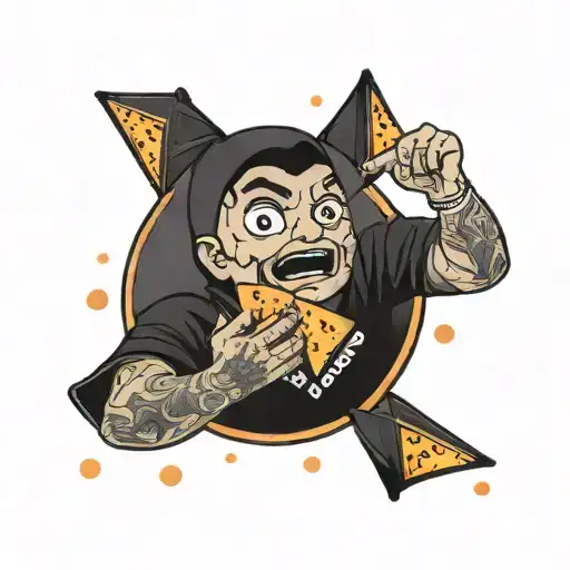 Guy Wearing An Eg Shirt Eating Doritos Mando Play