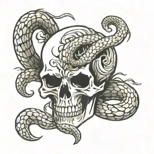 Skull And Cobra