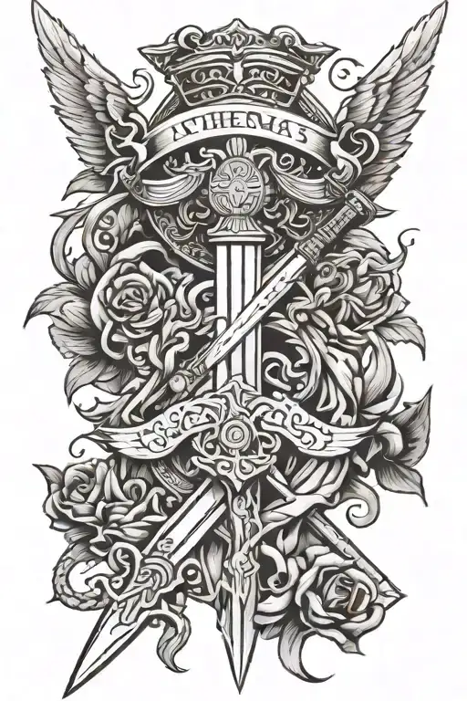 Athenas Sword And Maximus's Sword