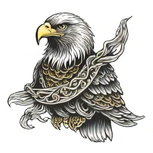 Eagle Wearing A Cloak