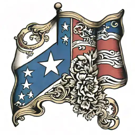 Texas Flag And Antigan