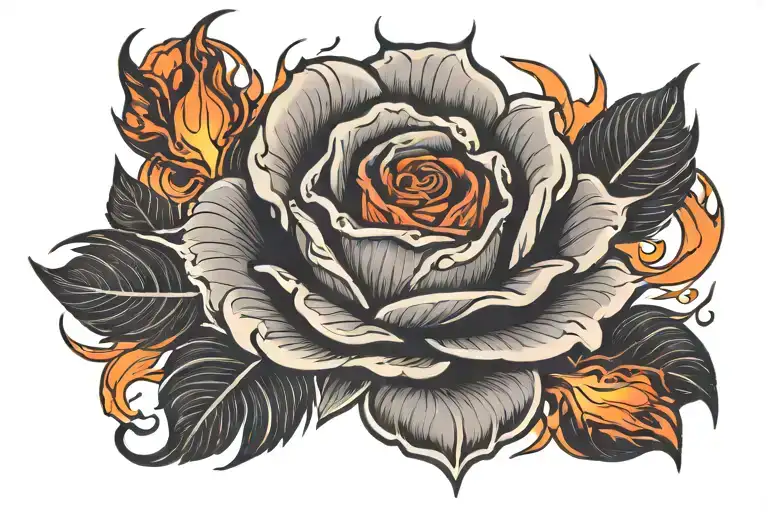 Black Rose On Fire