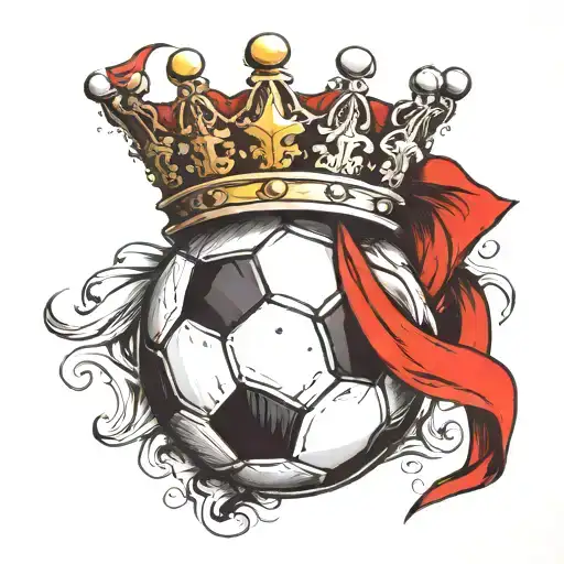Soccer Ball On A Crown