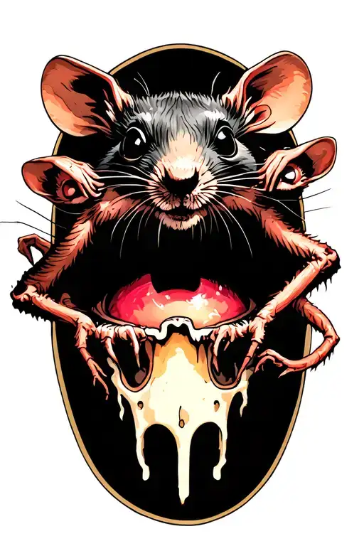 Rats Coming Out Of An Eye Socket