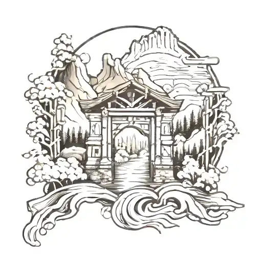 Mountain Heaven Gates