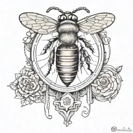 Honey Bee In Guitar Strings