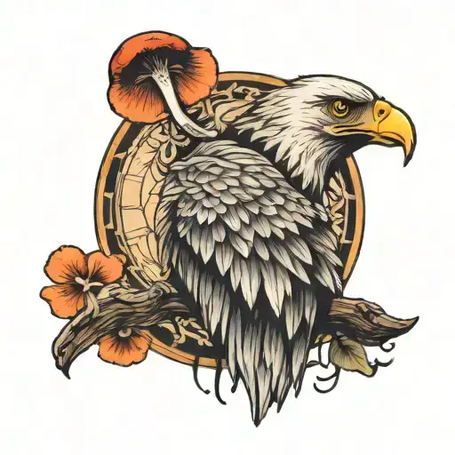 Eagle And Mushroom