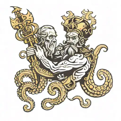 Poseidon And Octopus