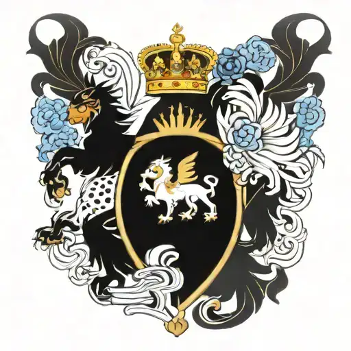 Johannessen Norway Family Crest Heraldry Crown