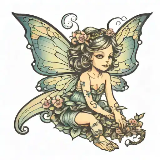 Little Fairy With Wings