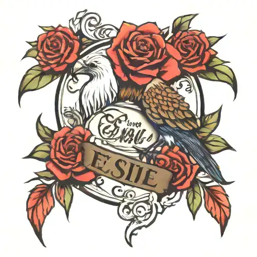 Memorial Tattoo For Grandma Named Essie